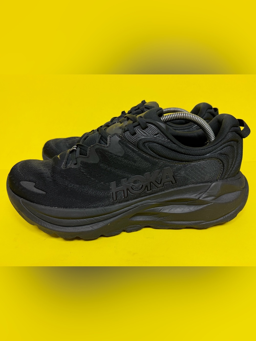 Hoka One One Gaviota 6 Triple Black Men’s Running Shoes Size 11.5D BARELY WORN